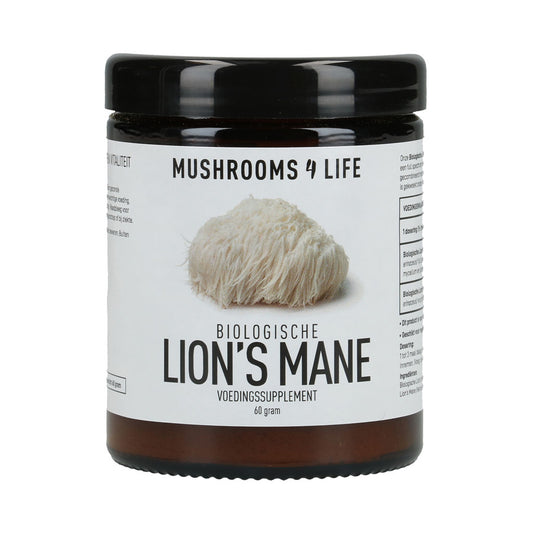 Lion's Mane Mushroom Powder Organic (Mushrooms4Life) 60gr