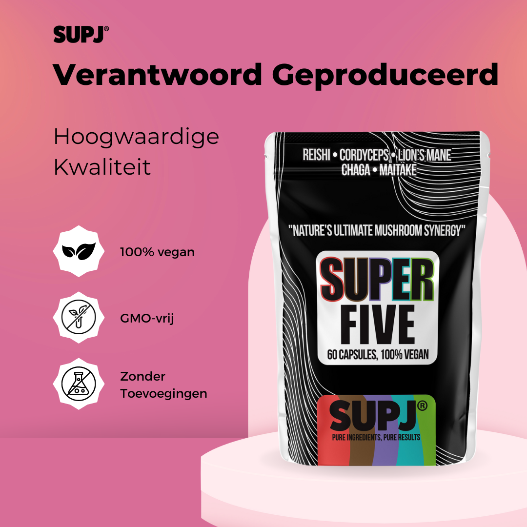 SUPJ Super Five Mushroom Mix Capsules