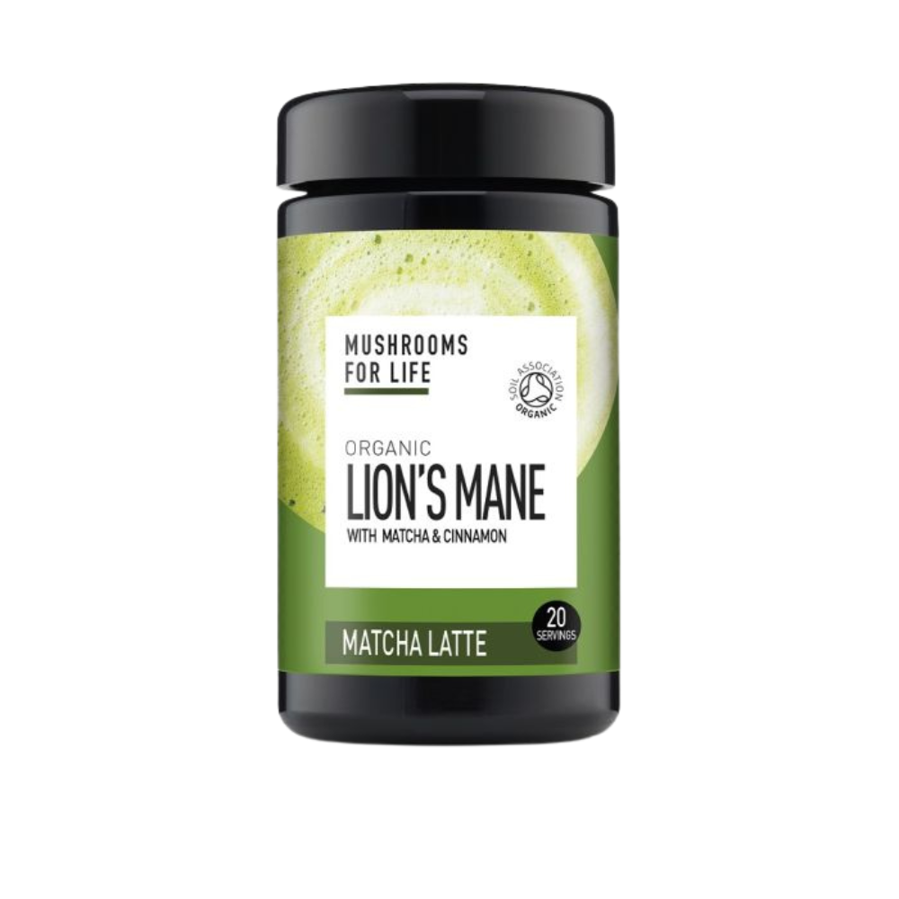 Lion's Mane Matcha Paddenstoelen Latte 1000mg Bio (Mushrooms4Life) 110gr