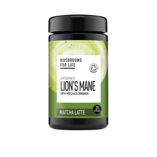 Lion's Mane Matcha Paddenstoelen Latte 1000mg Bio (Mushrooms4Life) 110gr